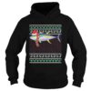 Xmas santa hat yellowfin tuna shirt