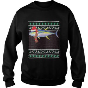 Xmas santa hat yellowfin tuna shirt 3