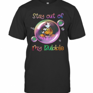 Yoga Cow Mask Stay Out Of My Bubble Covid 19 T-Shirt