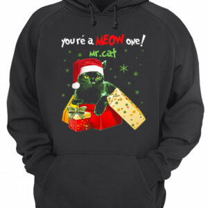 Youre A MEOW One Mr Cat Christmas Holiday Funny T Shirt 3