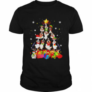 bernese Mountain Christmas tree shirt