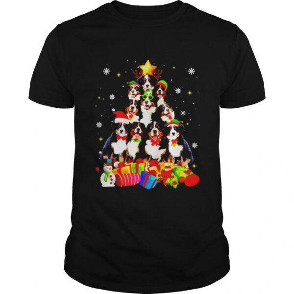 bernese Mountain Christmas tree shirt