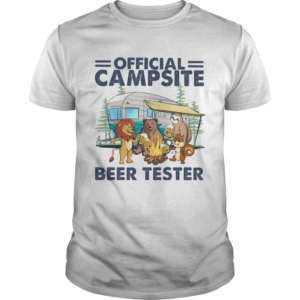 campsite beer tester truck lion bear sloth squirre fire shirt