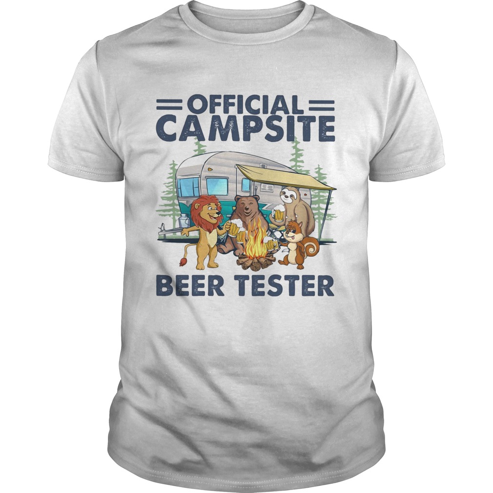 campsite beer tester truck lion bear sloth squirre fire shirt campsite beer tester truck lion bear sloth squirre fire shirt