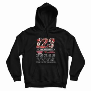 123 Years Of The Greatest Nfl Teams Arizona Cardinals Signatures Hoodie 2