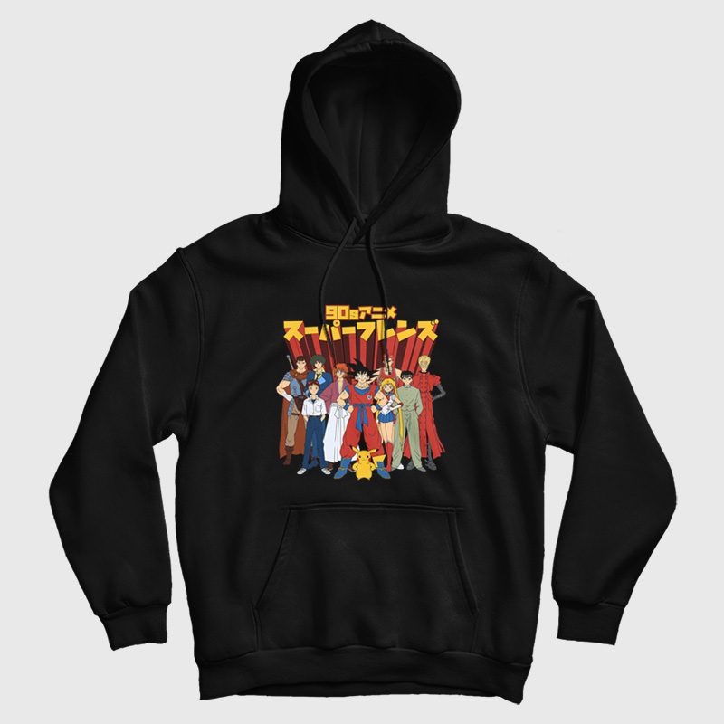 90s Anime Super Friends Hoodie 90s Anime Super Friends Hoodie