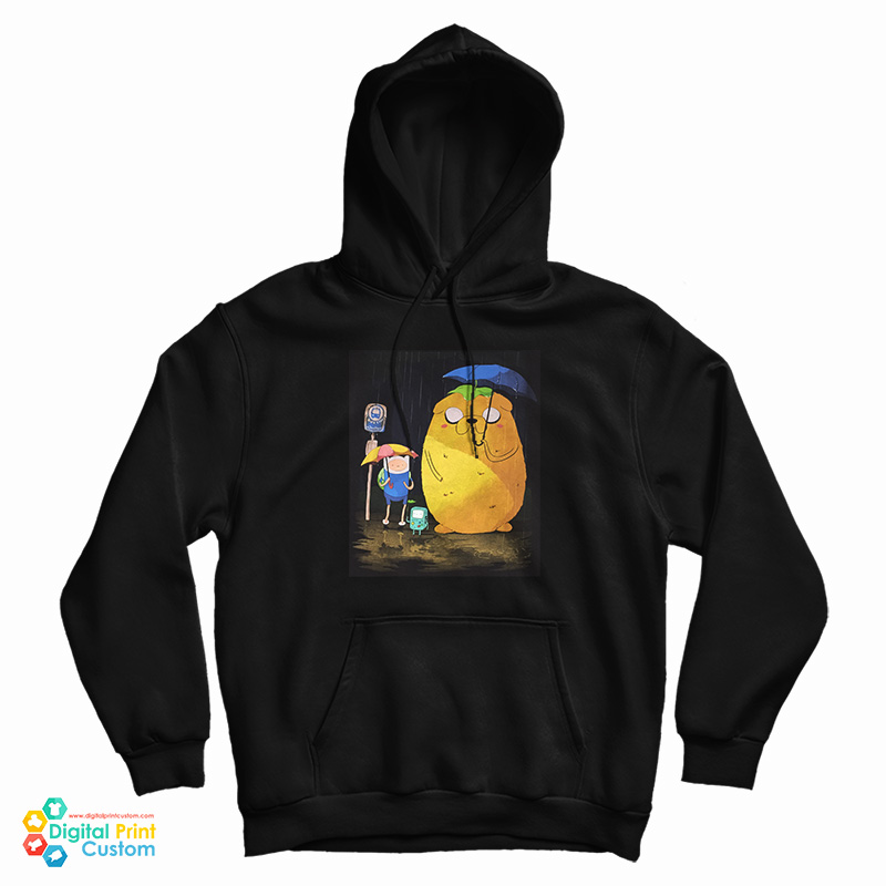 Adventure Time In The Rain My Neighbor Totoro Hoodi Adventure Time In The Rain My Neighbor Totoro Hoodi