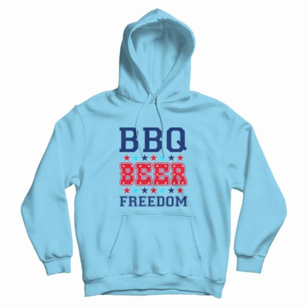 BBQ Beer Freedom America Hoodie