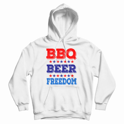 BBQ Beer Freedom America USA Party Hoodie For UNISEX BBQ Beer Freedom America USA Party Hoodie For UNISEX