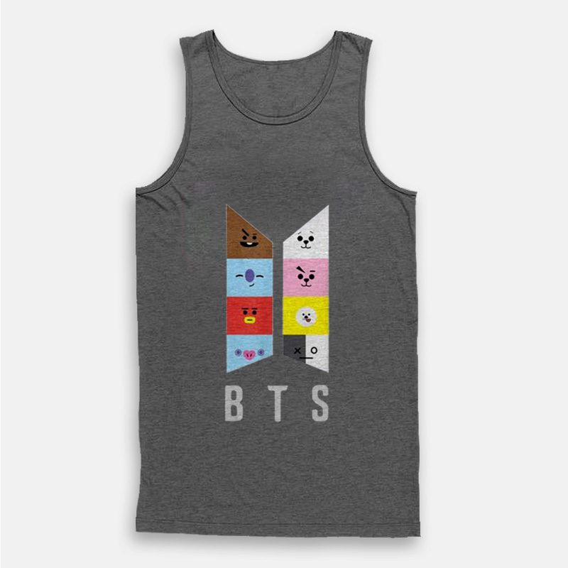 BT21-BTS Graphic Cute Chibi Tank Top BT21-BTS Graphic Cute Chibi Tank Top