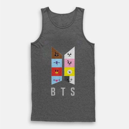 BT21-BTS Graphic Cute Chibi Tank Top BT21-BTS Graphic Cute Chibi Tank Top