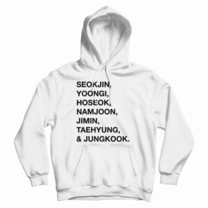 BTS K-Pop Names Hoodie Cheap Custom For Men’s And Women’s