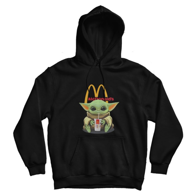 Baby Yoda Hug Mc Donald's Hoodie Baby Yoda Hug Mc Donald's Hoodie