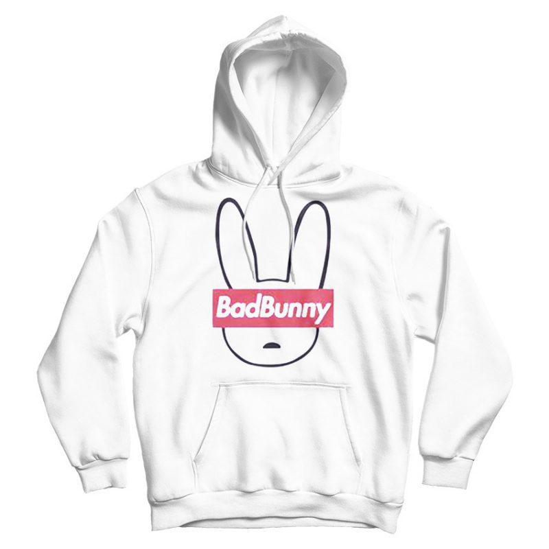 Bad Bunny Logo Hoodie Trendy Clothing