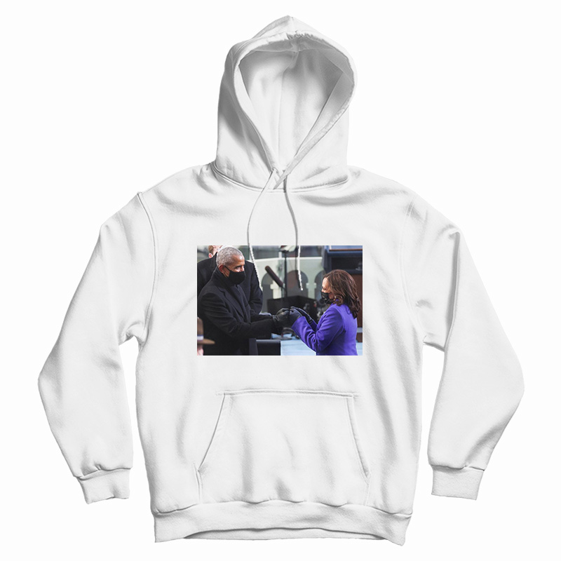 Barack Obama Greeting Vice President Kamala Harris Hoodie Barack Obama Greeting Vice President Kamala Harris Hoodie
