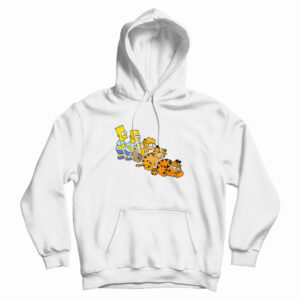 Bart Simpson And Garfield Hoodie For UNISEX