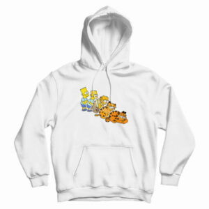 Bart Simpson And Garfield Hoodie For UNISEX