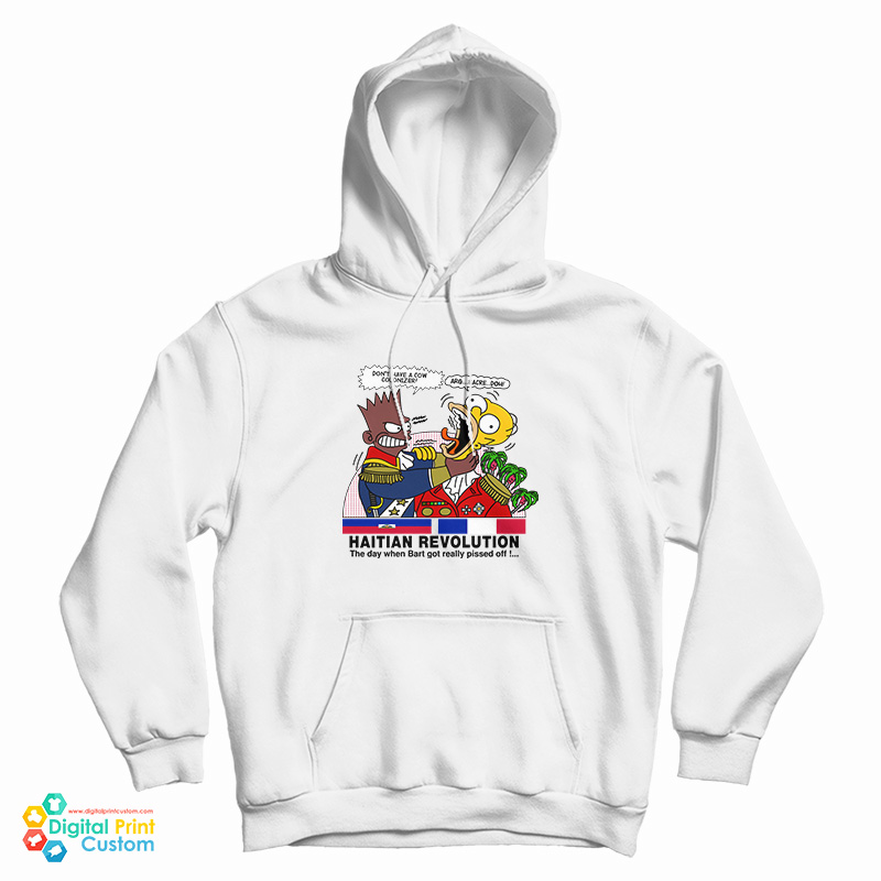 Bart Simpson Haitian Revolution Cartoon Hoodie For UNISEX Bart Simpson Haitian Revolution Cartoon Hoodie For UNISEX