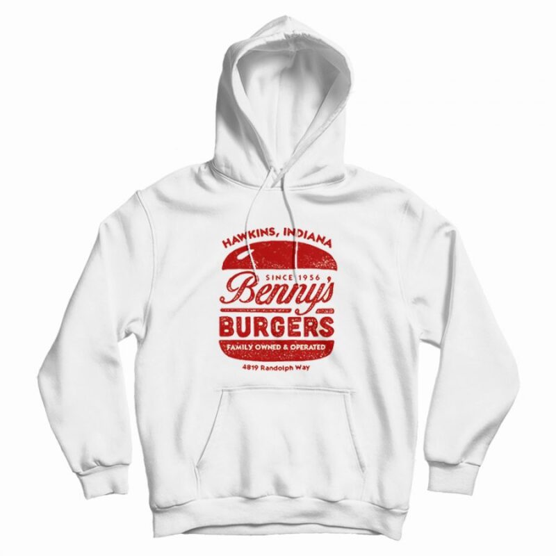 Benny's Burgers Stranger Things Hoodie Benny's Burgers Stranger Things Hoodie