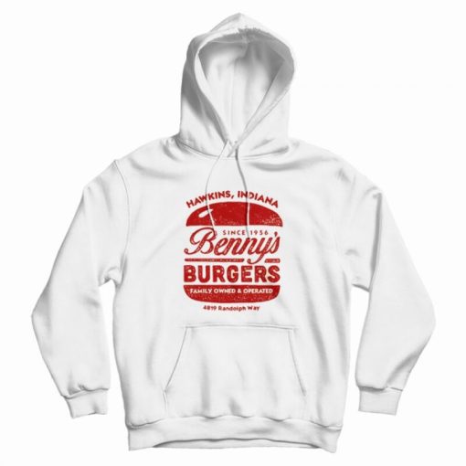 Benny's Burgers Stranger Things Hoodie Benny's Burgers Stranger Things Hoodie