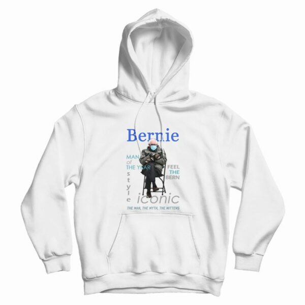 Bernie Iconic Inauguration Mittens Hoodie