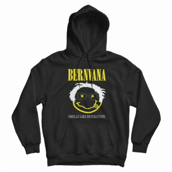 Bernie Sanders Grunge Bernvana Smells Hoodie