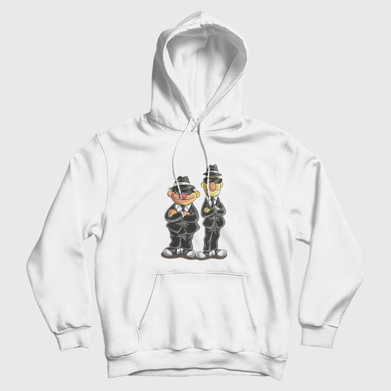 Bert and Ernie The Blues Brothers Hoodie Bert and Ernie The Blues Brothers Hoodie