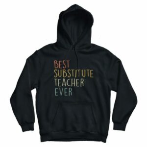 Best Substitute Teacher Ever Cool Vintage Christmas Hoodie 2