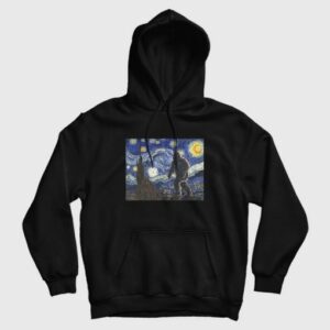 Bigfoot Vincent Van Gogh Starry Night Hoodie 3