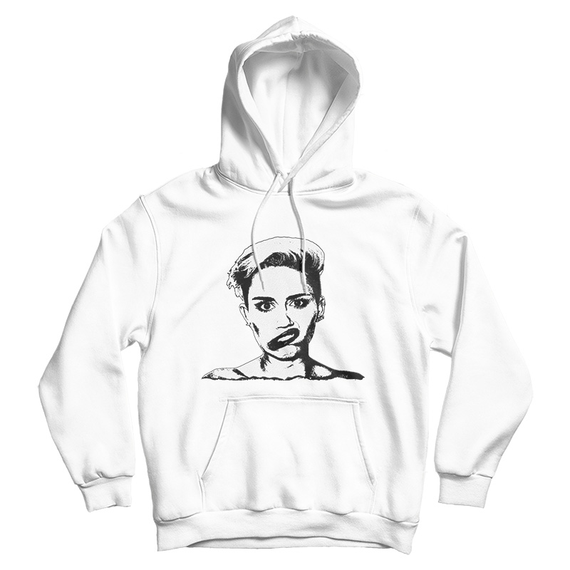 Black And White Miley Cyrus Hoodie For Men's And Women's Black And White Miley Cyrus Hoodie For Men's And Women's