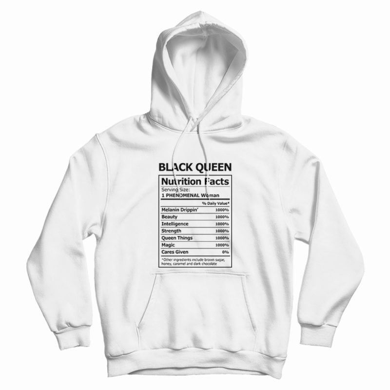 Black Girl Nutrition Facts Hoodie Black Girl Nutrition Facts Hoodie