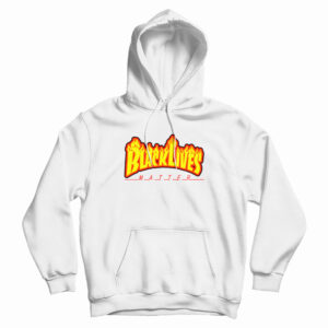 Black Lives Matter Fire Crop Hoodie For