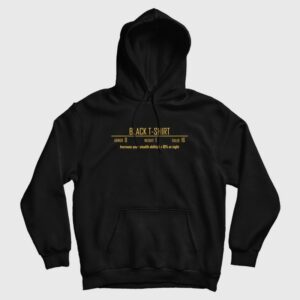 Black T-Shirt Increase Your Stealth Ability By 10 At Value Hoodie