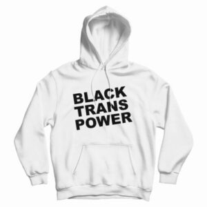 Black Trans Power Hoodie For UNIS