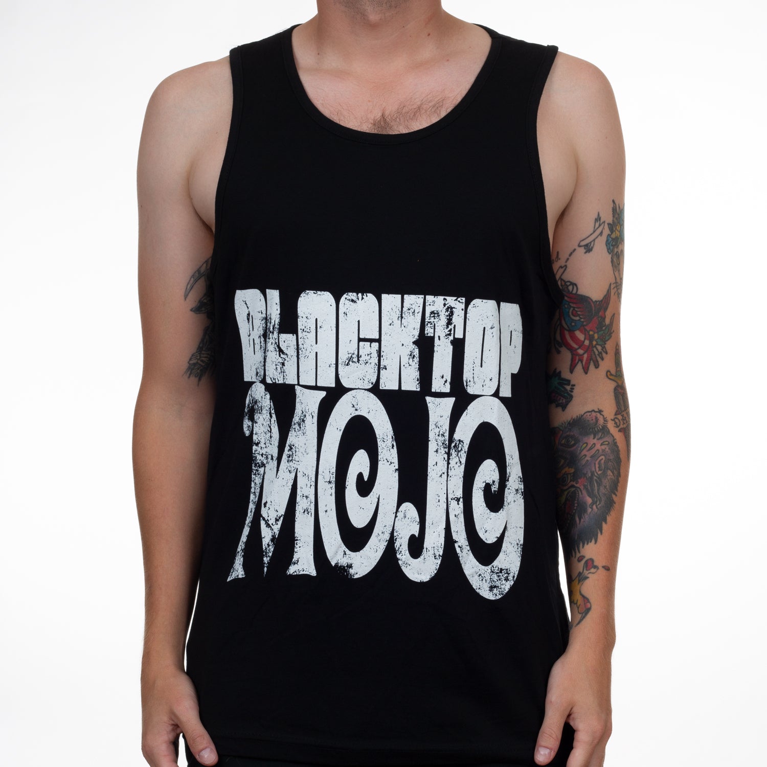Blacktop Mojo Distressed Logo Tank Top Blacktop Mojo Distressed Logo Tank Top