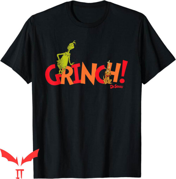 Boys Grinch T-Shirt Dr Seuss Grinch With Max Funny