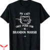 Brandon Marsh T-Shirt Cat Lovers For Brandon Marsh