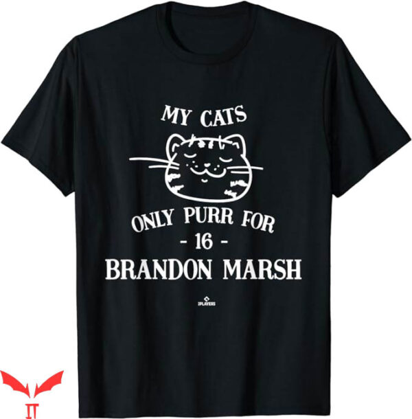Brandon Marsh T-Shirt Cat Lovers For Brandon Marsh