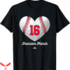 Brandon Marsh T-Shirt No.16 Baseball Heart T-Shirt Trending