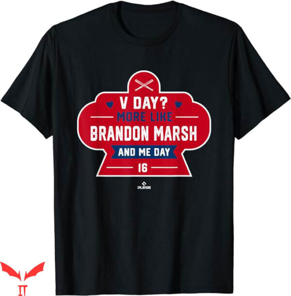 Brandon Marsh T-Shirt Valentines Day Baseball T-Shirt