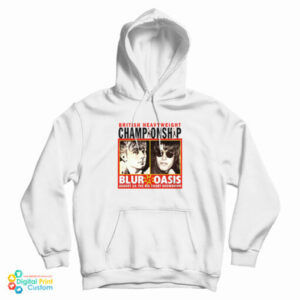 British Heavyweight Championship Band Blur Versus Oasis Hoodie