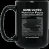 Cane Corso Nutrition Facts Mug