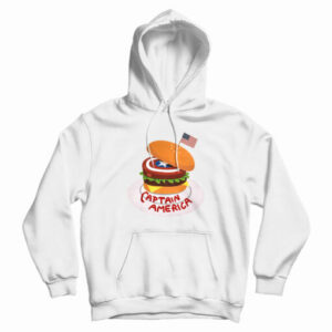 Captain America Burger Hoodie For UNISEX