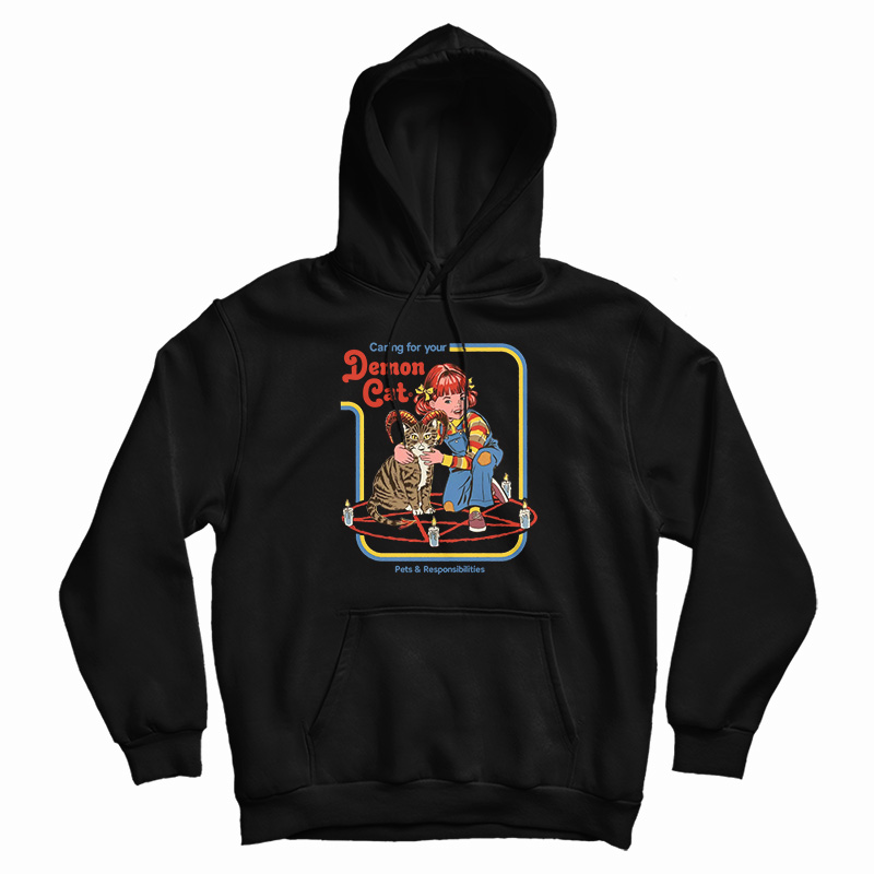 Caring For Your Demon Cat Hoodie For Caring For Your Demon Cat Hoodie For