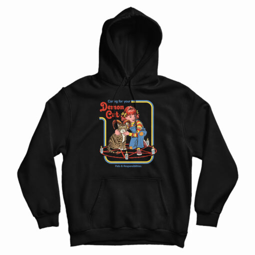 Caring For Your Demon Cat Hoodie For Caring For Your Demon Cat Hoodie For
