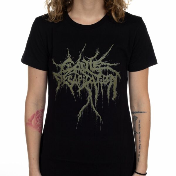 Cattle Decapitation Gold Logo Girls T-shirt
