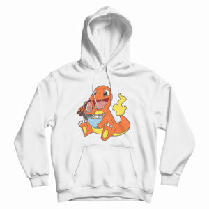 Charmander Eating Ramen Hoodie Size S, M, L, XL, 2XL For UNISEX