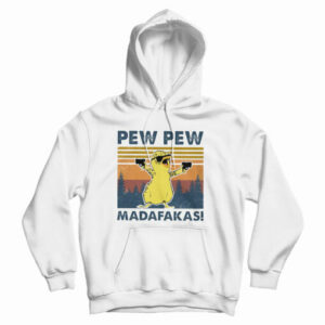 Chicken Pew Pew Madafakas Funny Chicken Gangster Vintage Hoodie