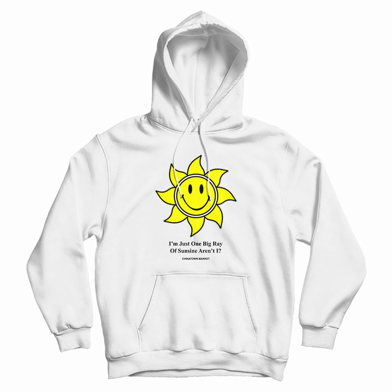 Chinatown Market X Smiley Ray Of Sunshine Hoodie For UNISEX Chinatown Market X Smiley Ray Of Sunshine Hoodie For UNISEX