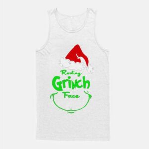 Christmas Resting Grinch Face Tank Top